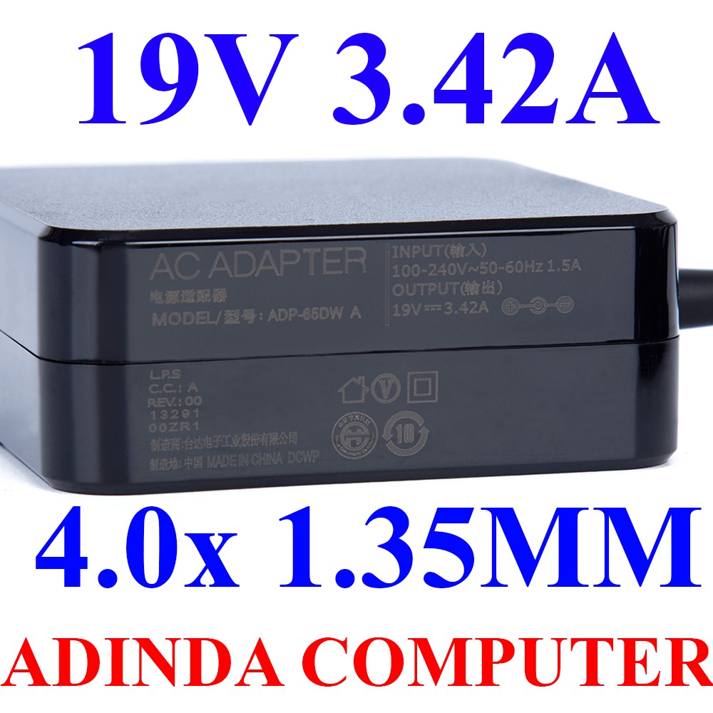 Adaptor Charger Asus 19V 3.42A 4.0 x 1.35 MM KOTAK