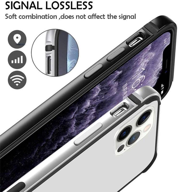 Bumper Phone Case For iPhone 13 Pro Max Mini 13Pro Max Silicone Metal Shockproof Luxury Accessories