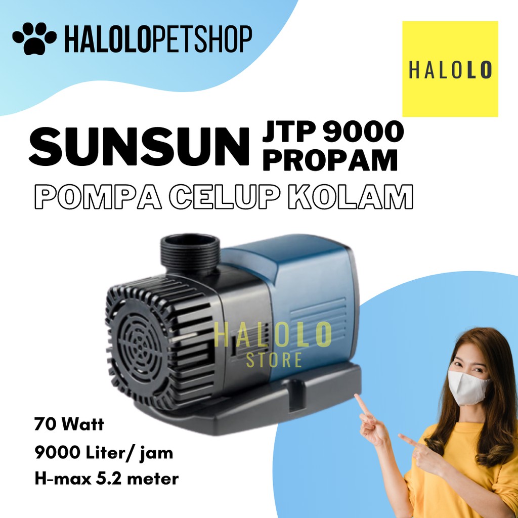 Pompa SUNSUN JTP 9000 PROPAM Pompa Celup Kolam Submersible Pump ORI IMPORT