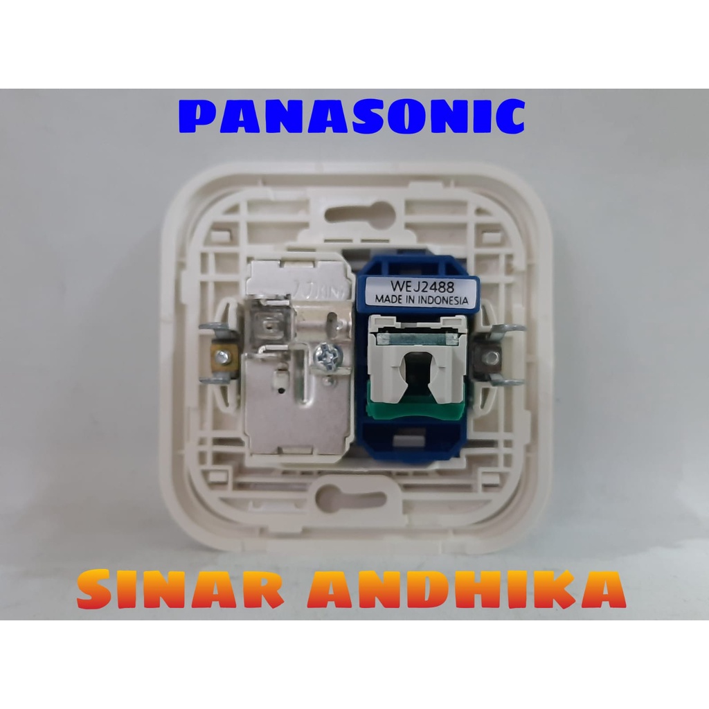 MODUL / JACK DATA CAT 5E + TV PUTIH PANASONIC WEJ 78029 8801