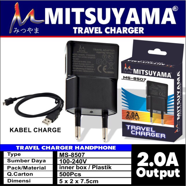 Travel Charger / Cas HP / Charger Hp Ms-8507 Mitsuyama