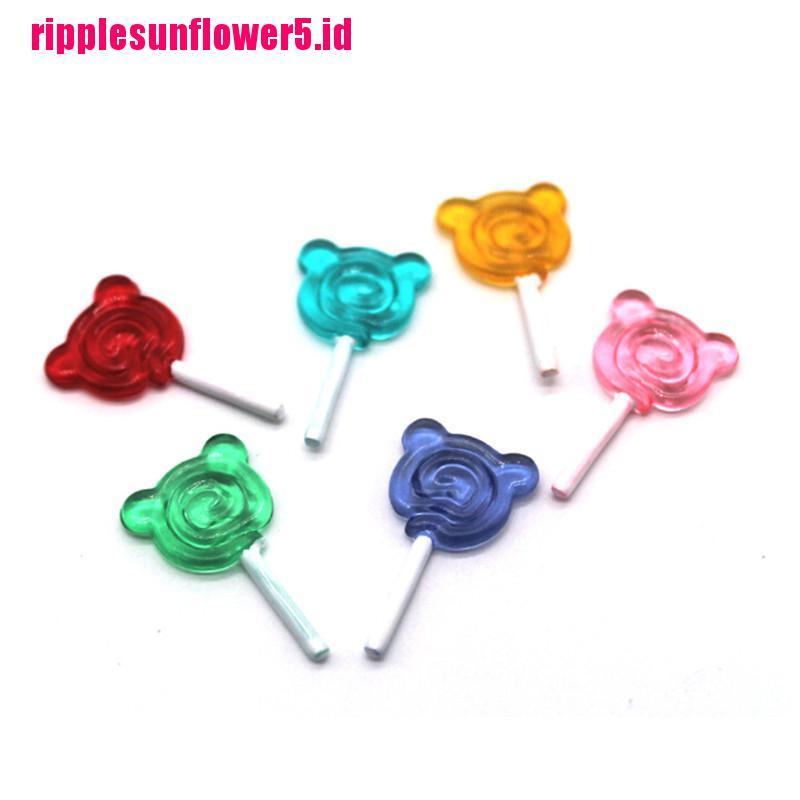 5pcs Miniatur Permen Lolipop Untuk Rumah Boneka