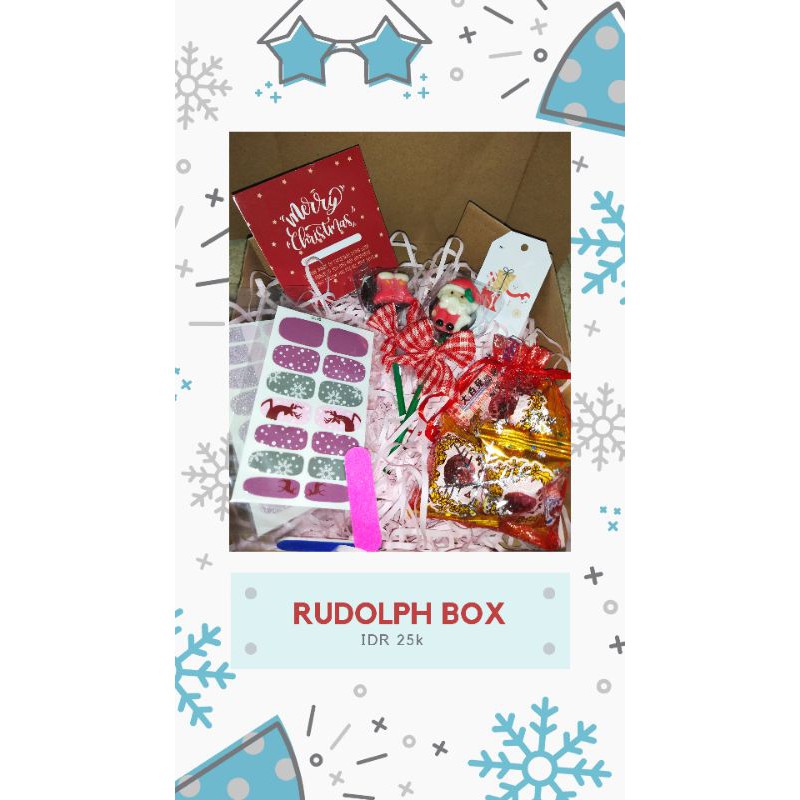 

Rudolph Box - hampers / kotak natal / christmas box simple