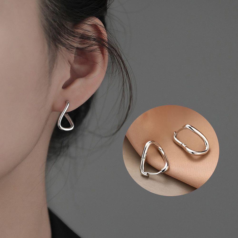 Lily Anting Hoop Polos Fashion Wanita Gadis Indah Goth Ear Studs