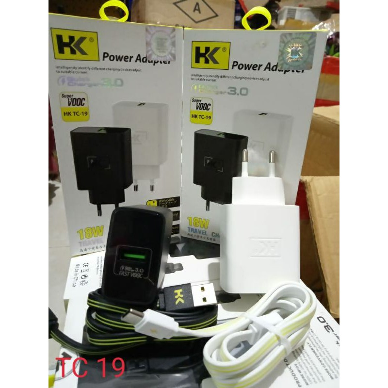 CHARGER HK D19 TYPE C 18w fast charging