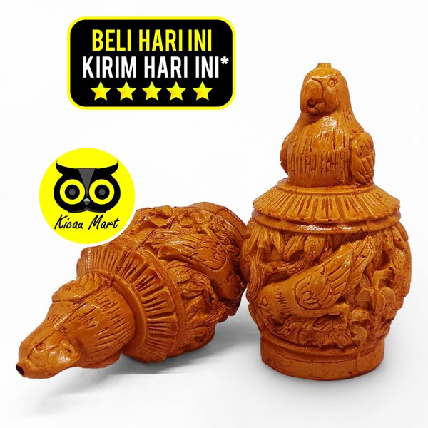 Pion Sangkar Kandang Burung Fiber Gold Klasik Ukir Burung Aksesoris Gantungan Sangkar Burung Lovebird Murai Kenari Kotak Pleci Anis Warna Emas