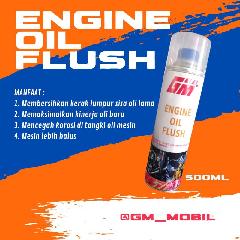 Engine oil flushing