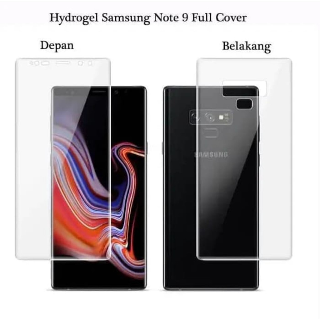 Hydrogel anti gores screen guard Depan Belakang SAMSUNG