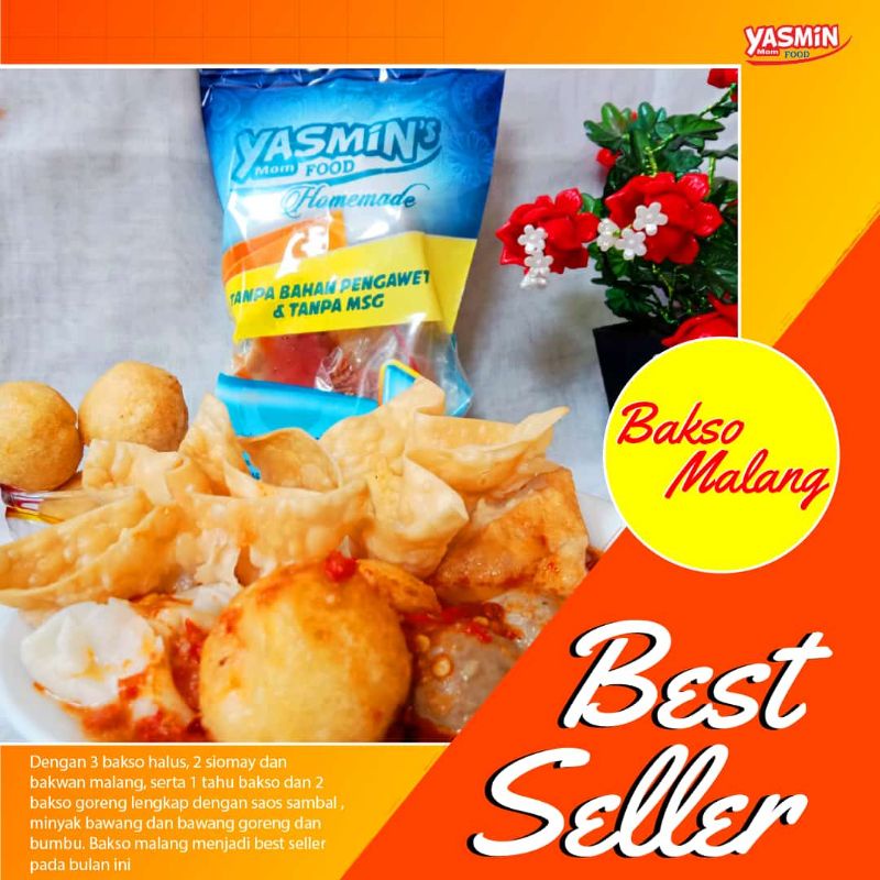 

bakso malang/non msg / tanpa pengawet/ yasmin mom food