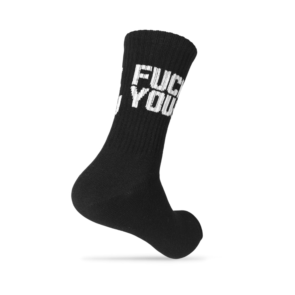 THE MUDS - Kaos Kaki Oldschool Motif FvckYou Hitam - X361