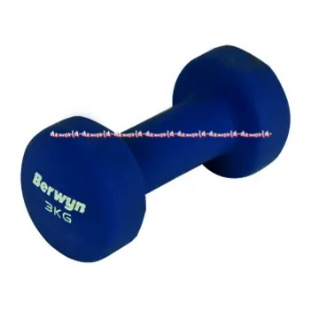 Berwyn Dumbbell Neoprene 4kg Peralatan Olahraga Barbel Hijau 4 kg Dumbel Berwin Green Barbell Warna Hijau Latihan Beban