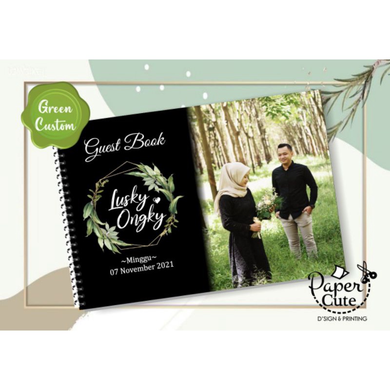 

Buku Tamu Custom Foto isi sesuai Tema