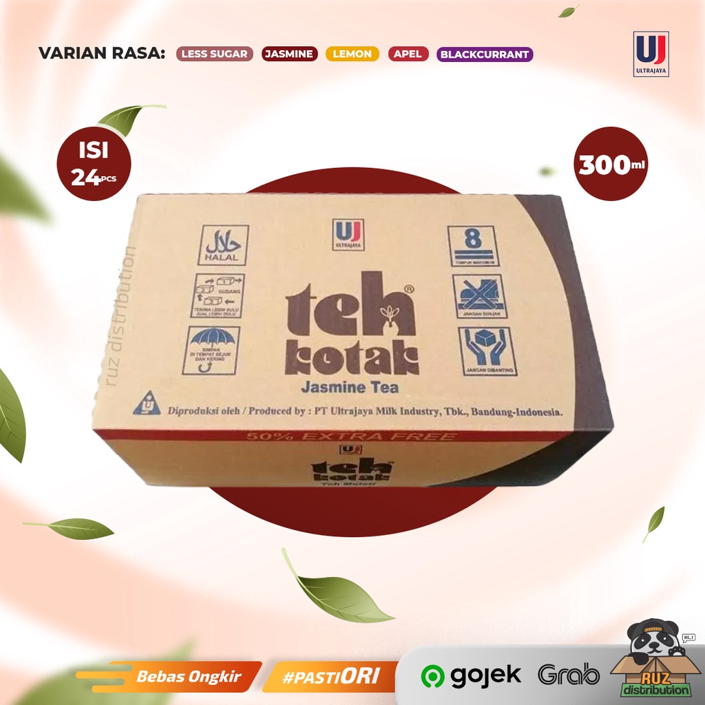 Teh Kotak 300ml 1 Dus Isi 24pcs