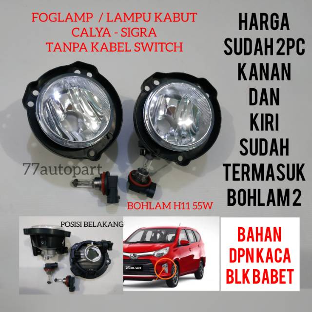 Lampu bemper foglamp lampu kabut calya sigra