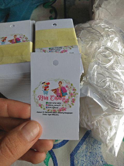 [500 Pcs] Tali Hangtag Benang Putih Ekslussif