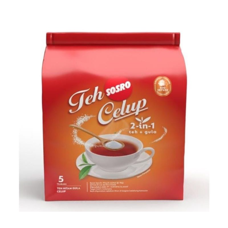 

SOSRO Teh Celup 2 in 1 Bag 5 x 18 g