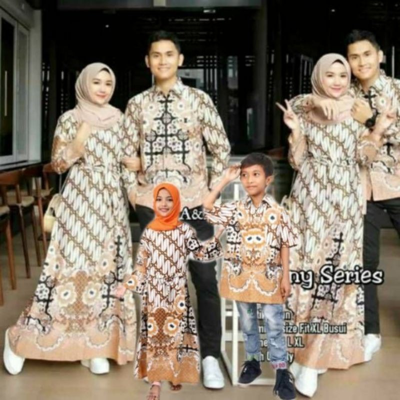 PROMO Maura Couple - Sania Ruffle Batik Couple Ori Ndoro Jowi Garansi Termurah Shopee - ATIYA BATIK