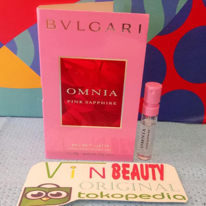 Sale Vial Parfum Original Bvlgari Omnia Pink Sapphire Edt For Women Murah Terbaru