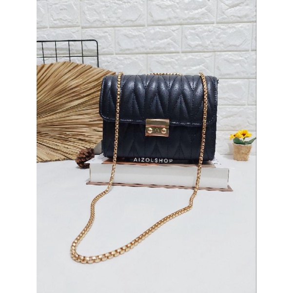 tas selempang GIGI tas wanita rantai korean style