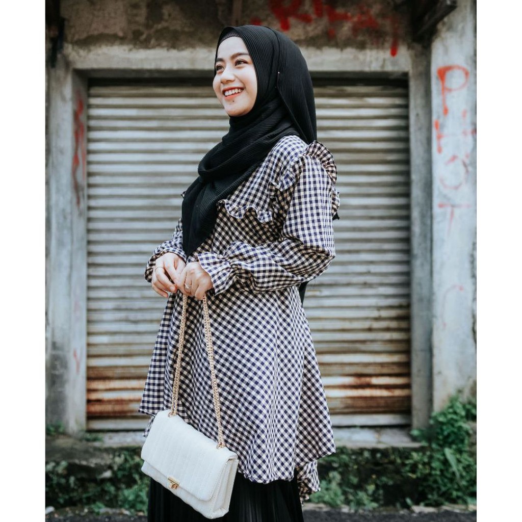 Afsheenastore Tunik Brenda Top By Almahyra kids