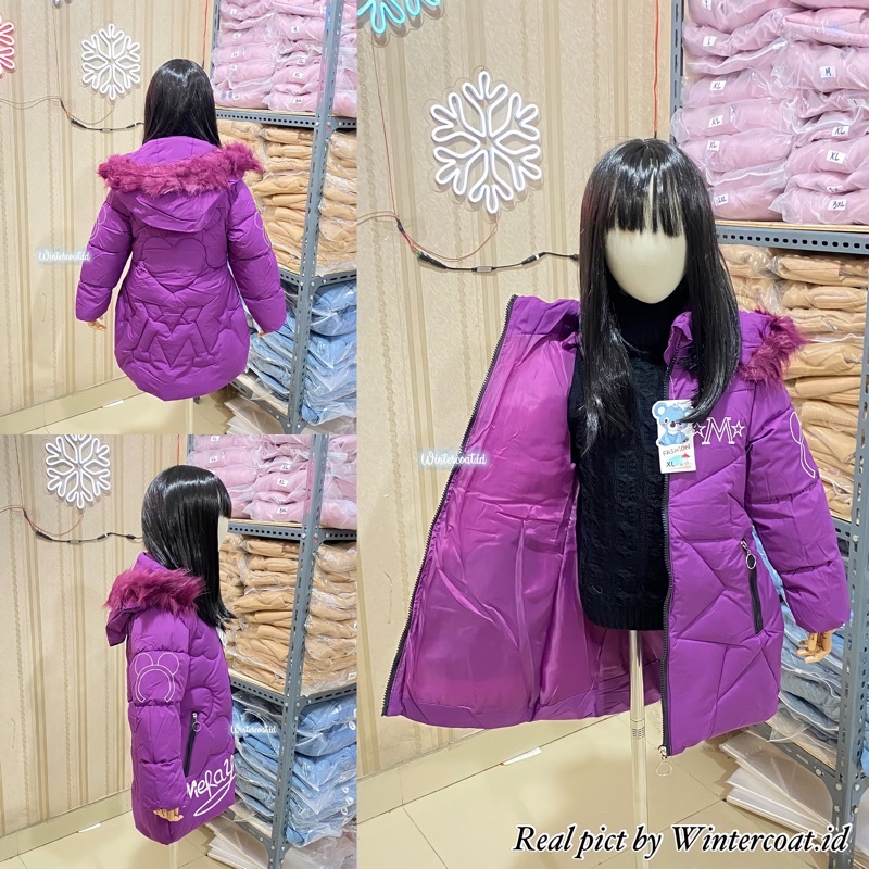 Winter coat for girl mantel musim dingin anak perempuan cewek import salju Mickey kids jaket jacket