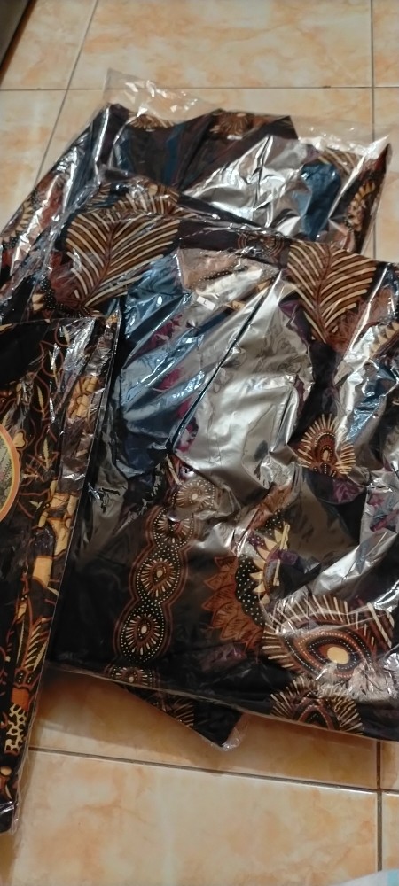 Tunik Batik Wanita Lengan Serut M L Xl