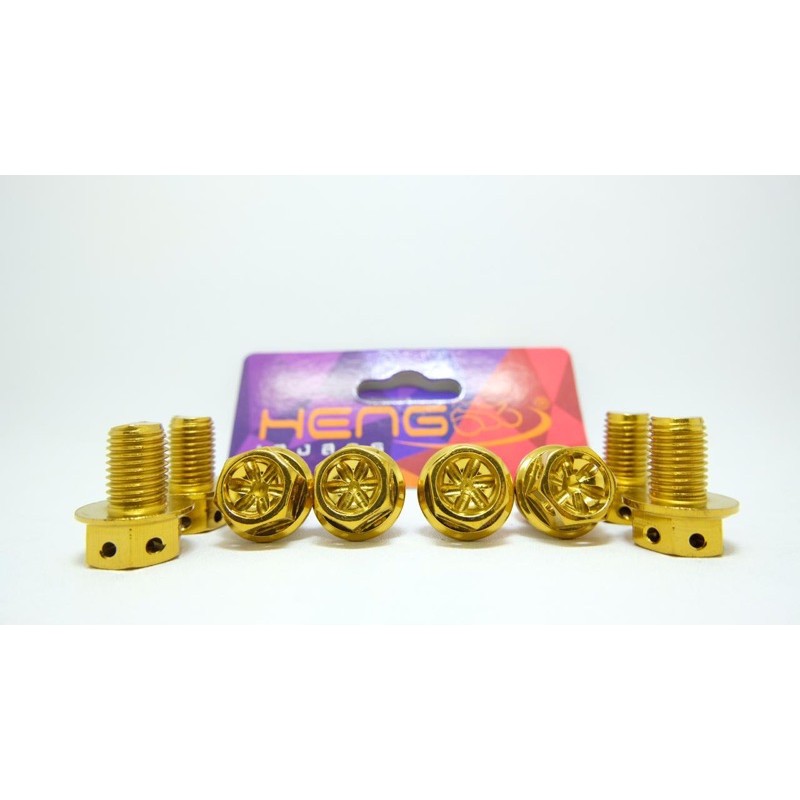 baut probolt flower gold HENG m10x20 10x20 drat 14 panjang 2cm