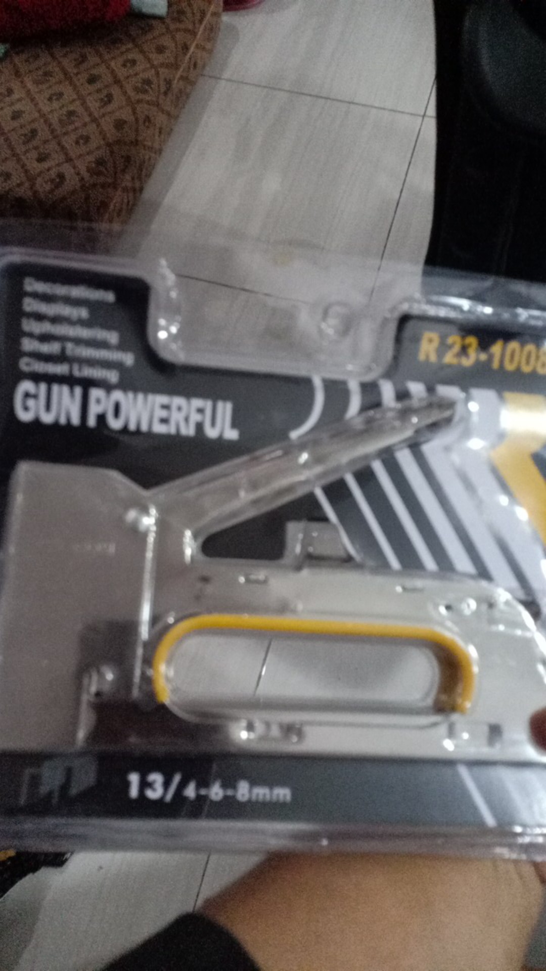 Stapler Tembak Cekrekan Pengokot Hekter Gun Tacker Stapler Tembak Cekrekan Pengokot Hekter Gun Tacker