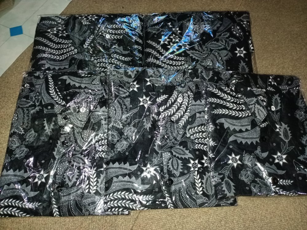 Batik Couple Keluarga Sania Ruffle Ori Ndoro Jowi Dnt Motif Manggar Abu