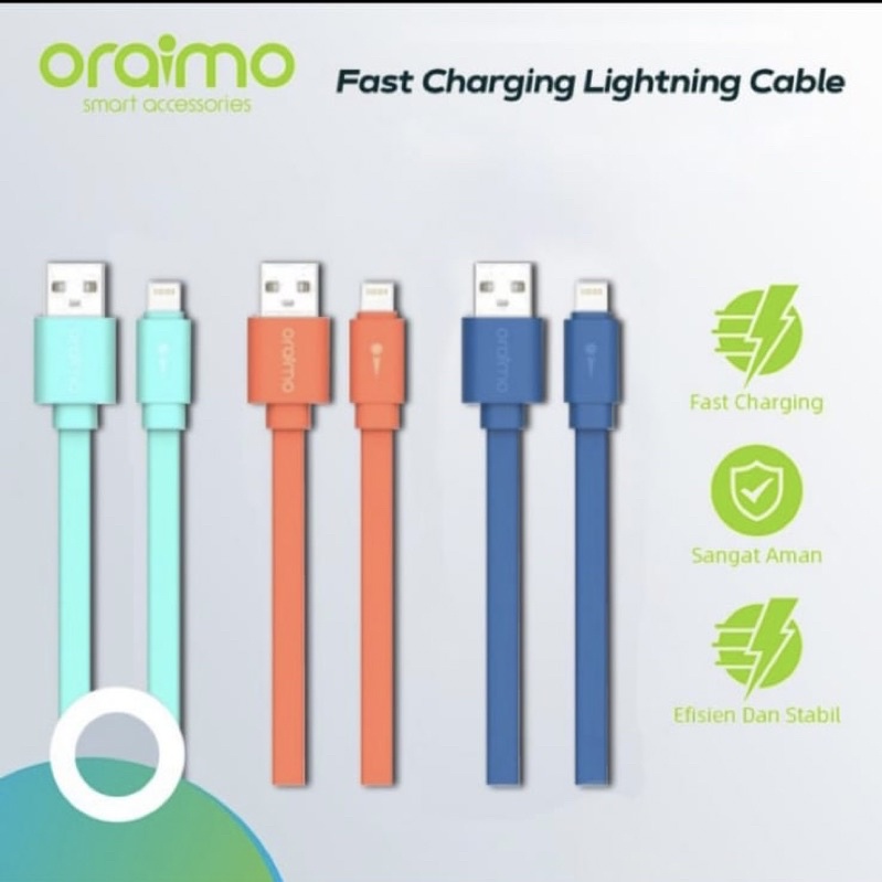 Oraimo OCD-L22 Candy Lightning iPon Fast Charging Cable ( 1 PCS ) - Garansi 1 Tahun