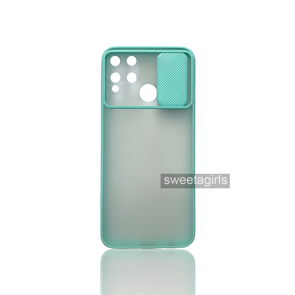 Aero Dove Slide Case Protection - Realme C15 ( bisa dipakai untuk Realme C25  ) - sweetacase.id - Camera Geser - Casing Model Kamera Bisa Buka Tutup - Casing Realme - Kesing - Case