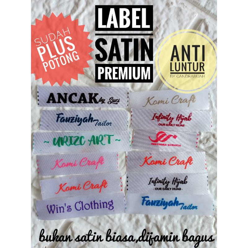 

label baju satin label hijab label merk satin premium