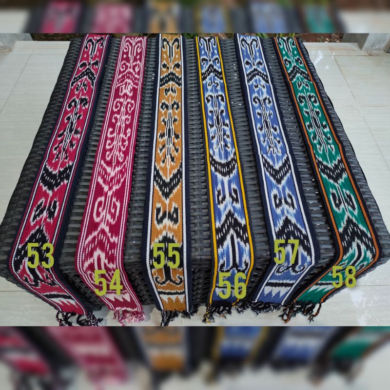 Ikat kepala motif 53 -80  Kalimantan/