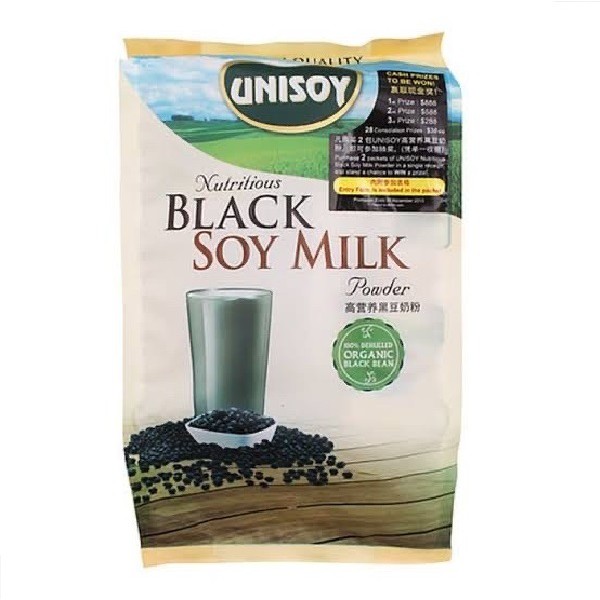 UNISOY Black Soy Milk Powder / Susu Kedelai Hitam UNISOY 256 Gram