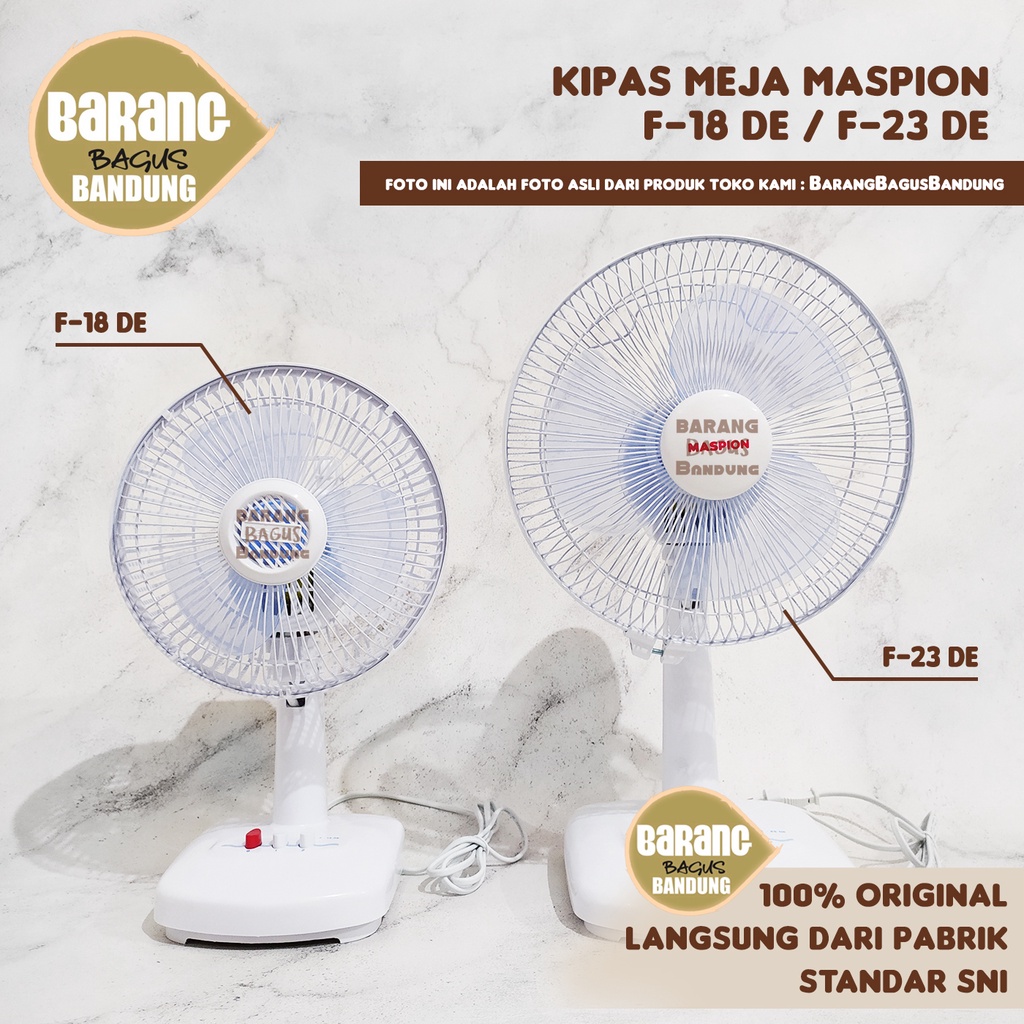 Kipas Angin Meja Maspion F-18DE / F-23DE / Desk Fan