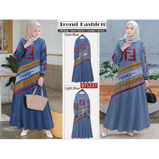 Maxi Fendi jeans bordir by EXTU