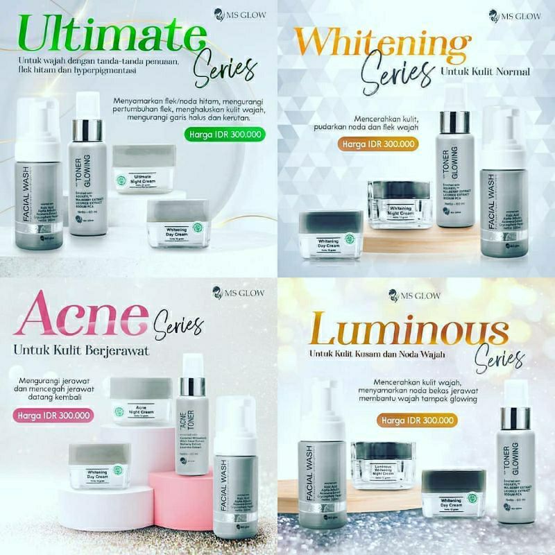 (BISA COD) MS GLOW PAKET WAJAH FREE GIFT-1