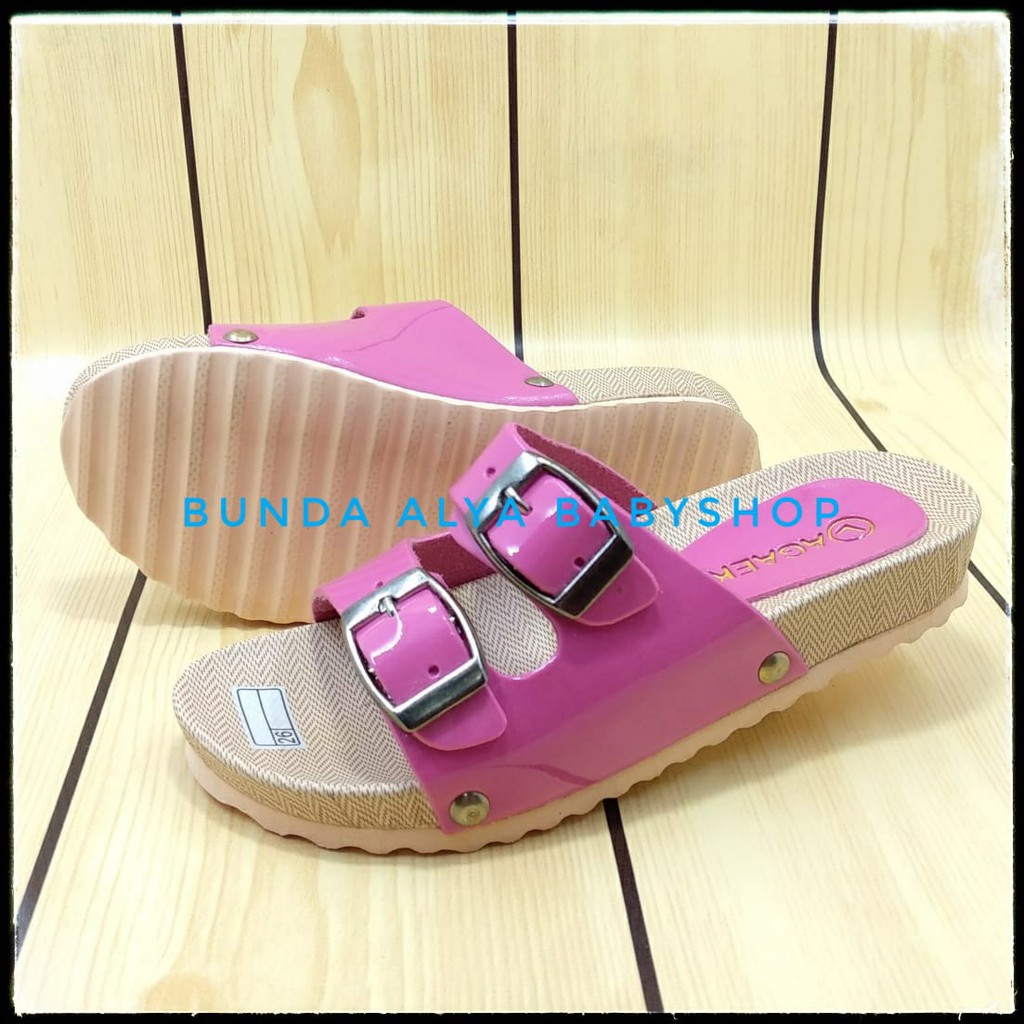 Sendal Anak Perempuan Umur 4 5 6 Tahun Alas Karet - Sandal Anak Cewek Tali PINK SALE Anti Licin Size 26 - 32