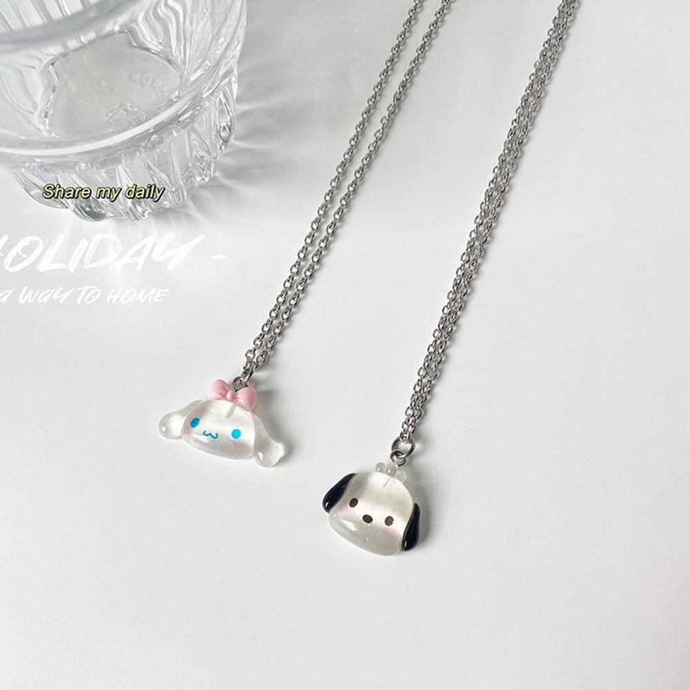 Mxbeauty Wanita Kalung Lucu Keren Manis Resin Liontin Persahabatan Perhiasan Aksesoris Melody Pompompurin Anak Hadiah Klavikula Rantai