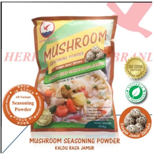 

HERRING Shiitake Mushroom Seasoning Powder Kaldu Jamur Shitake 454 gr