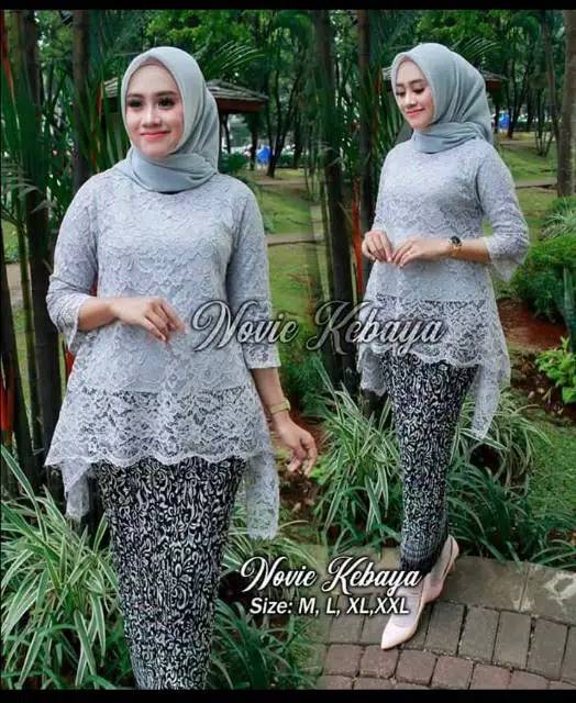 KEBAYA BRUKAT / BAJU KEBAYA / KEBAYA MODERN/ KEBAYA HITAM / BROKAT HITAM-1