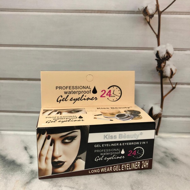 Kiss Beauty Eyebrow Gel + Eyeliner 2in1 Waterproof