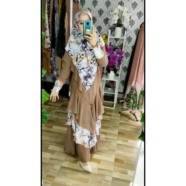 Kayla syari print premium by yodizen original