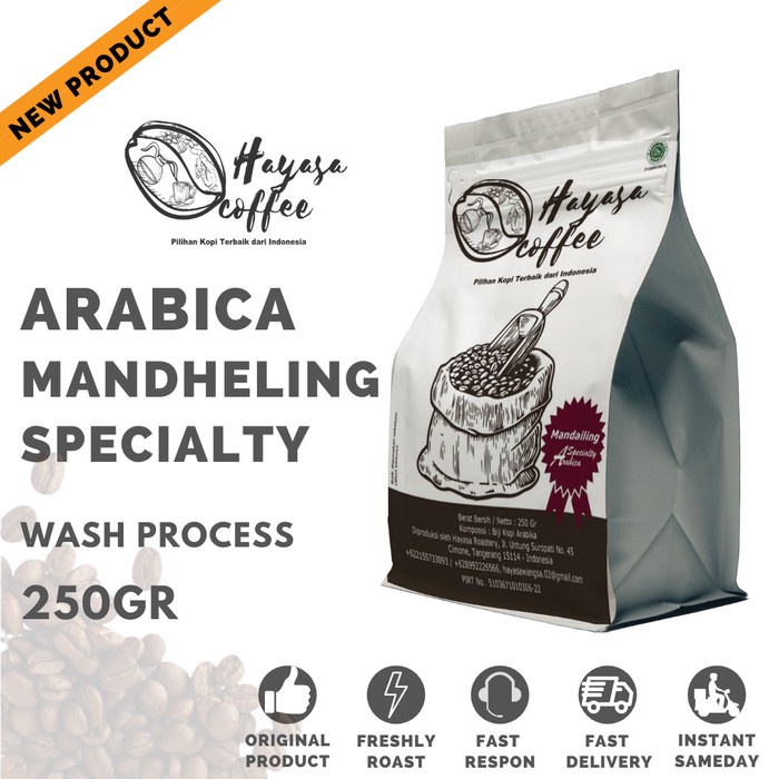 

(BISA COD) Kopi Mandailing Specialty Arabica 250gr - Biji