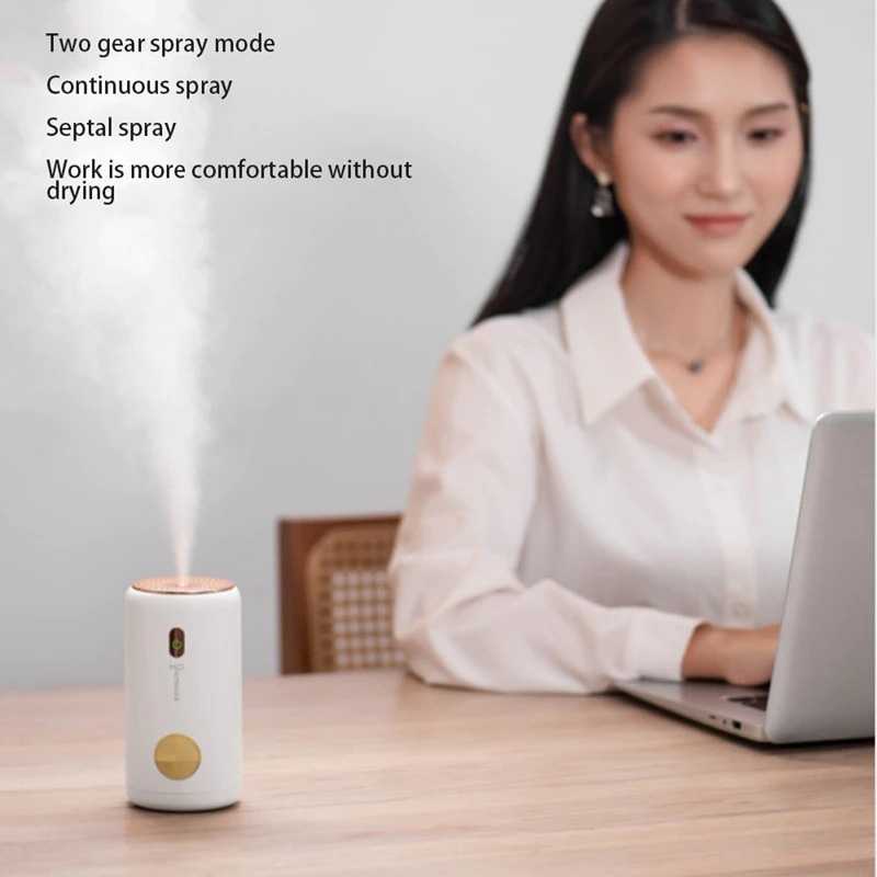 Pelembap Udara Mist Humidifier 2 Spray Modes 220ml Puriffier Aromaterapi Humi Portable Pengharum Ruangan Wangi