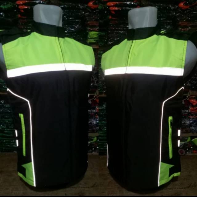 Rompi motor hijau stabilo