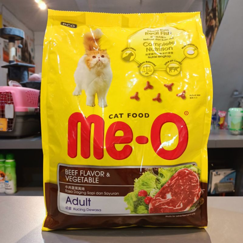 Me-o Cat Food Adult Beef 1.2kg Freshpack / Meo Makanan Kucing dewasa