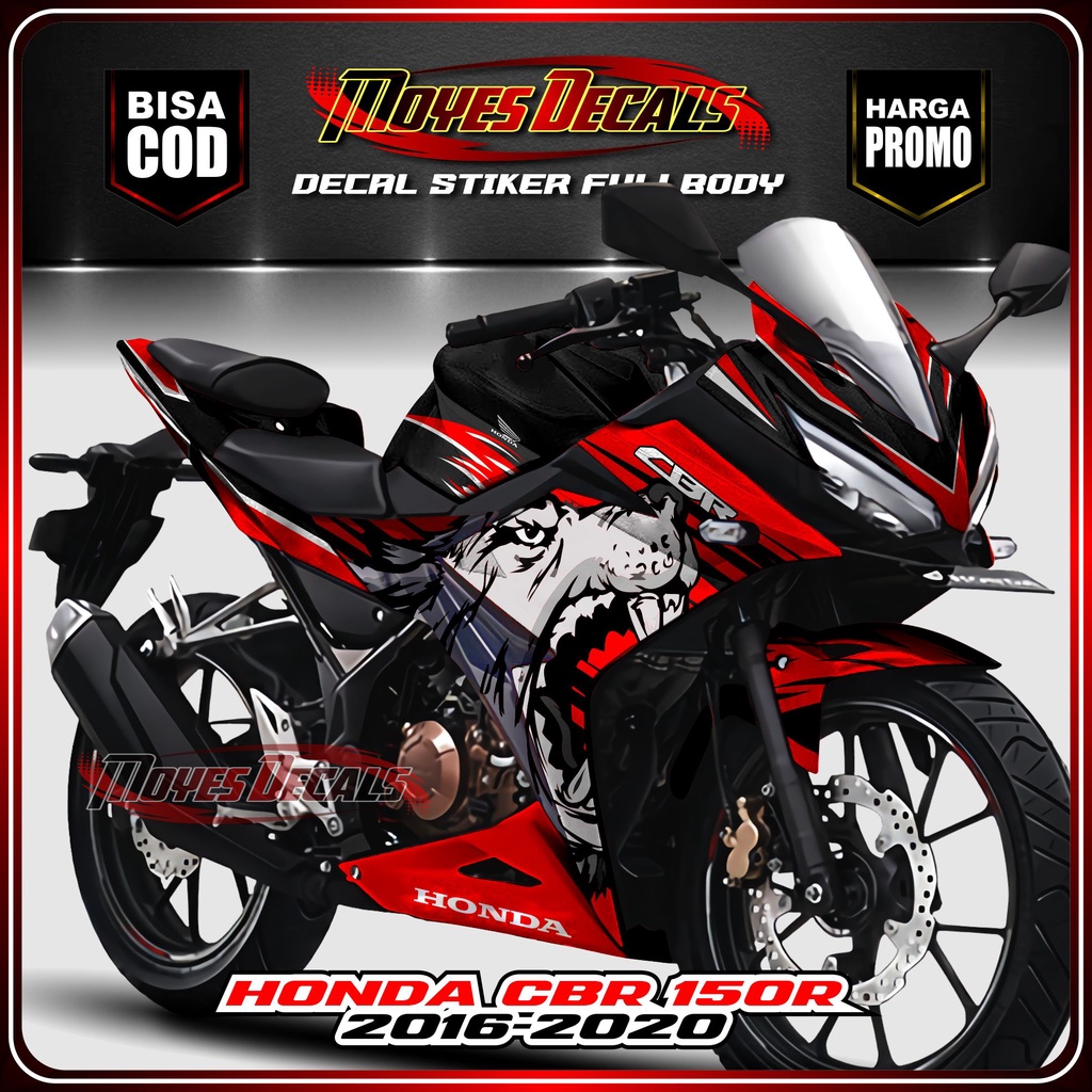 Decal CBR 150r Facelift - Stiker Motor Striping Fullbody Honda CBR 150r - Stiker Honda CBR 150r -sti