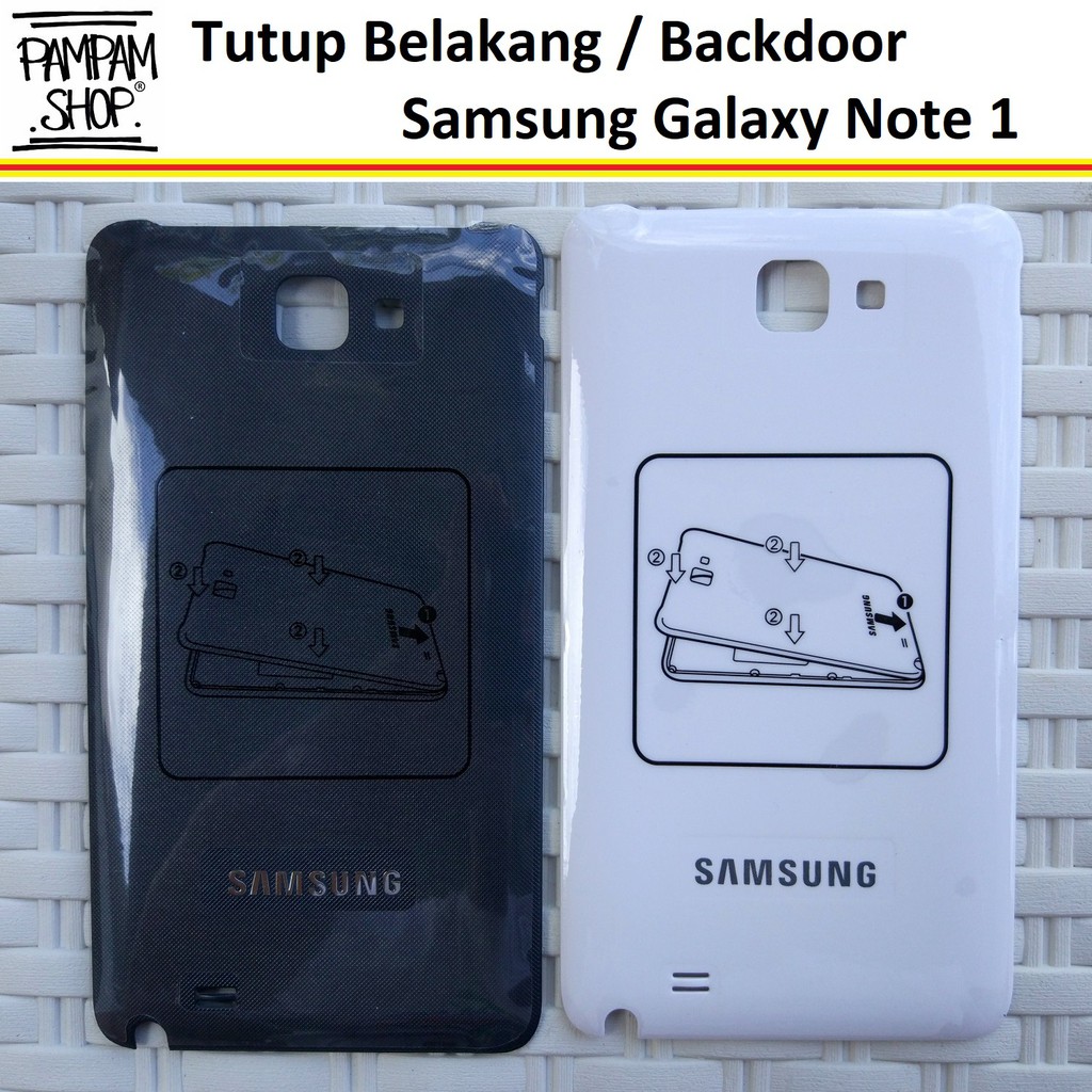 Tutup Belakang Baterai Casing Backdoor Back Door Cover Samsung Galaxy Note 1 N7000 I9220 Original