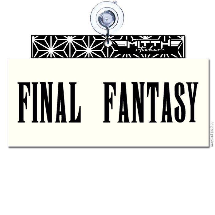 Stiker FINAL FANTASY Cutting Sticker Decal Waterproof aksesoris Mobil Motor PS